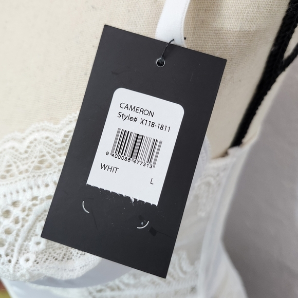 NWT Fredrick's Of Hollywood Sexy White Bridal Basque Corset - Picture 5 of 5